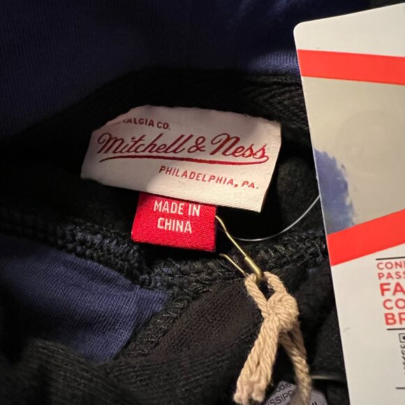 Mitchell & Ness Ole Miss Rebels Team OG Fleece Hoodie NWT Small - Picture 3 of 7